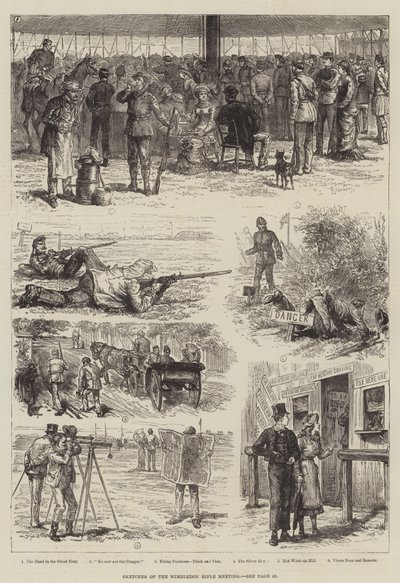 Sketches of the Wimbledon Rifle Meeting by Johann Nepomuk Schonberg